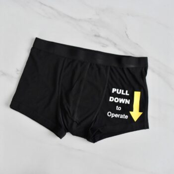 Pull Down To Operate - Novelty Jocks