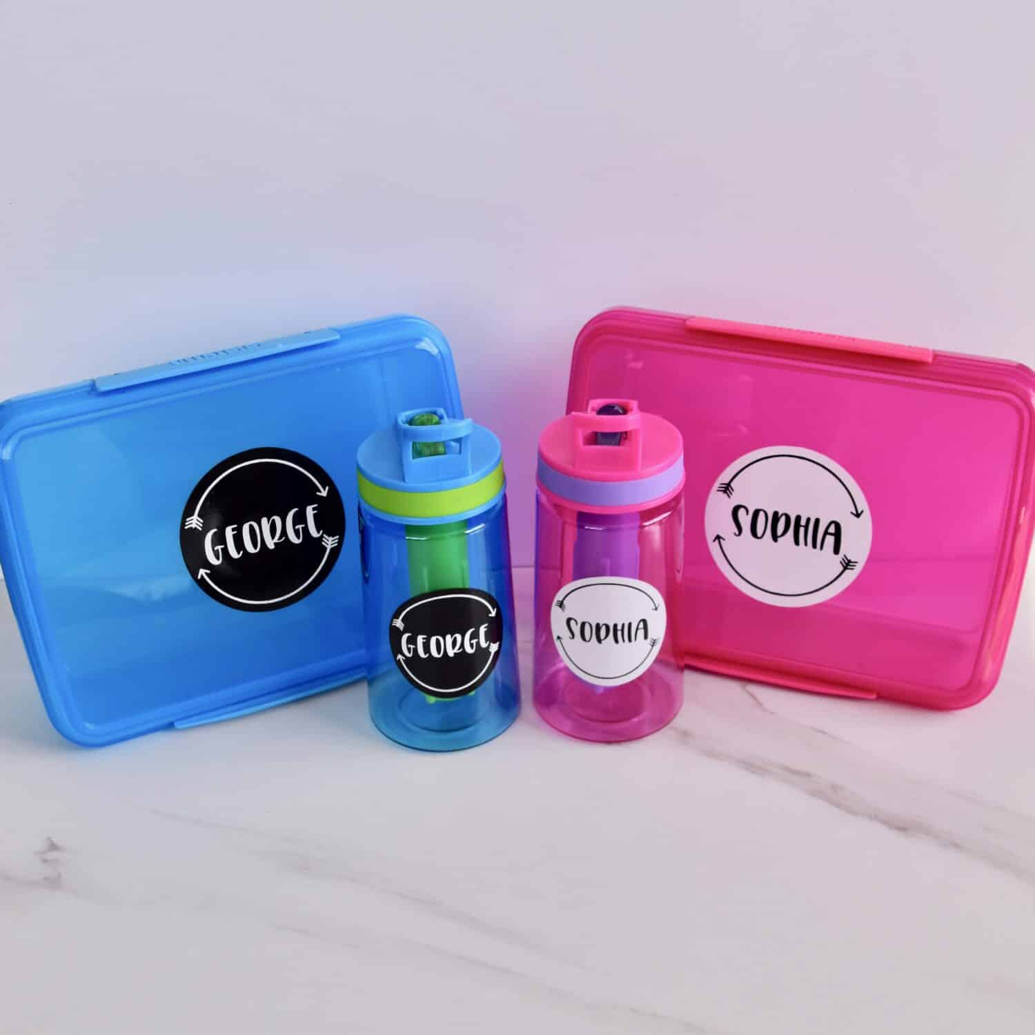 Kids Childrens Lunch Set - Lunch Bag, Lunch Box & Water Bottle 430ml