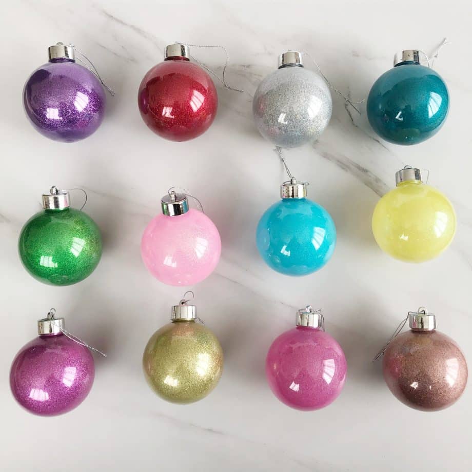 First Christmas Glitter Bauble