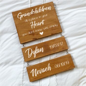 Grandchildren fill a place in your heart Sign