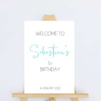 Birthday Sign -  Sebastian Style
