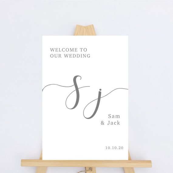 Welcome Sign - Initial Style