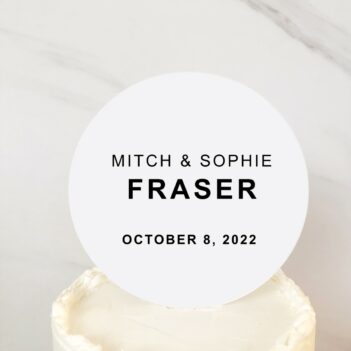 Fraser Style | Cake Topper