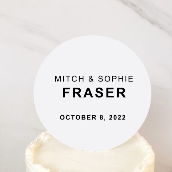 Fraser Style | Cake Topper