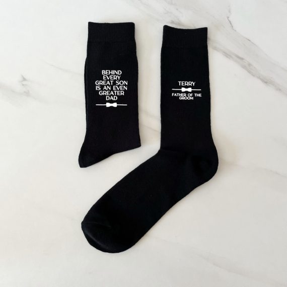Father of Groom Socks 2 - Wedding Socks