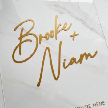 Welcome Sign -  Brooke Design