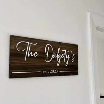 Wooden 3d Name Sign