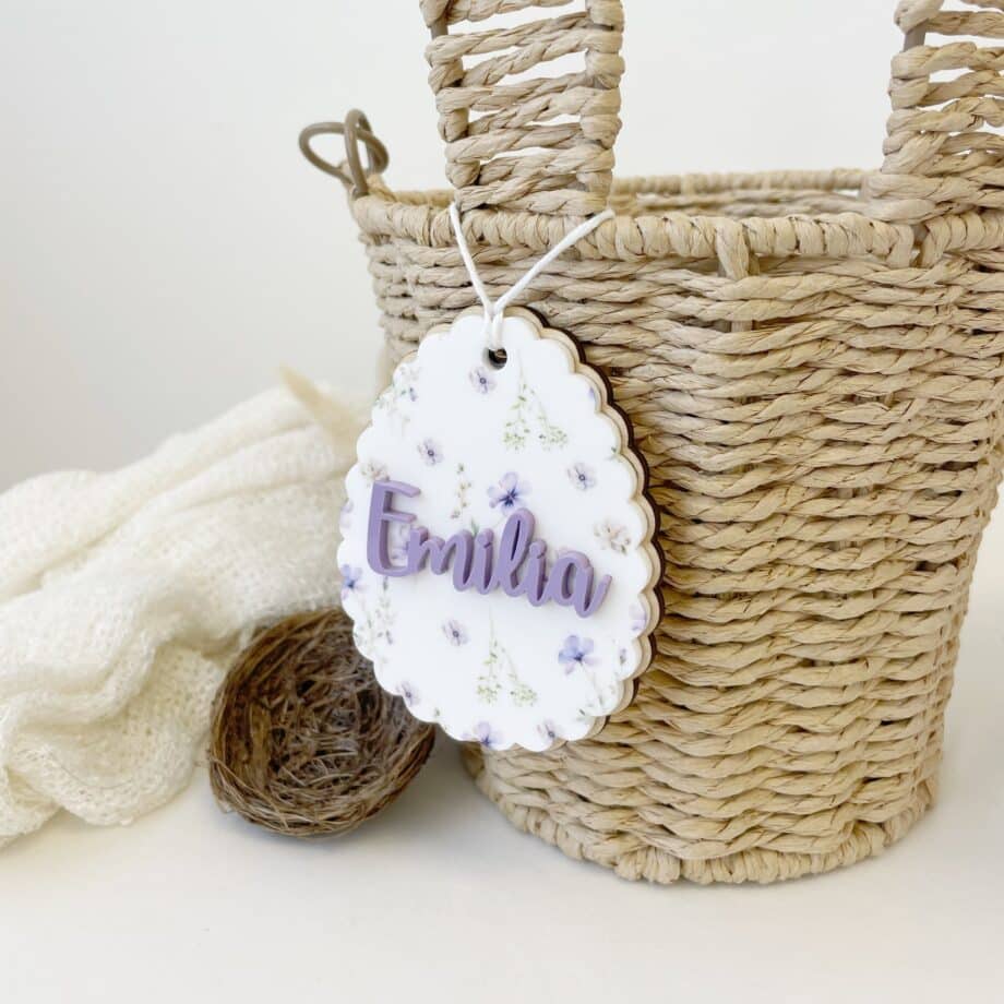 Vintage Floral Tag