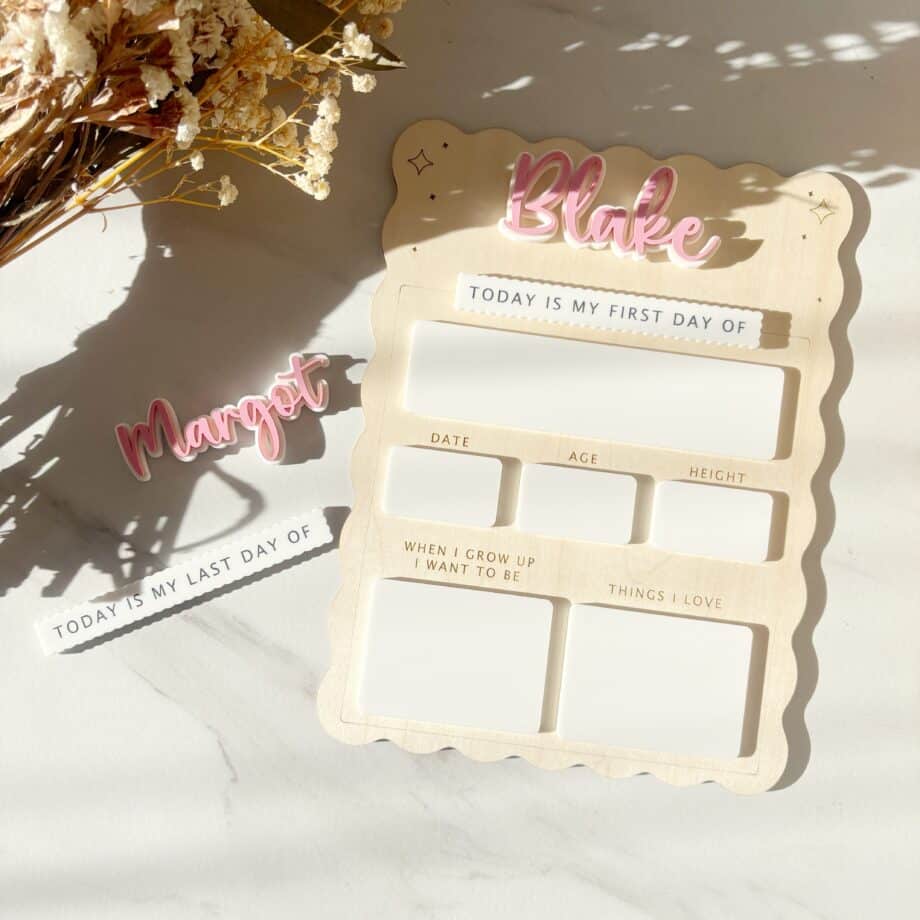 Wavy First day/Last day board