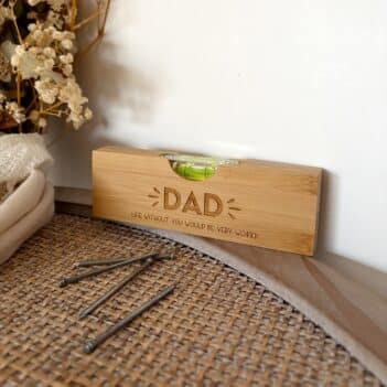 Bamboo Level with bottle opener