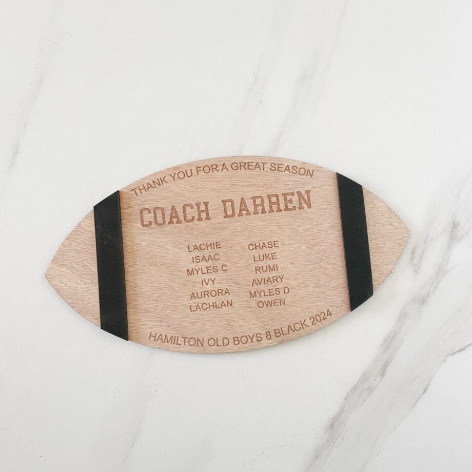 Rugby Ball Coach Display