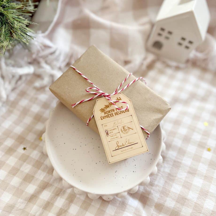 North Pole Express | Wood Gift Tags