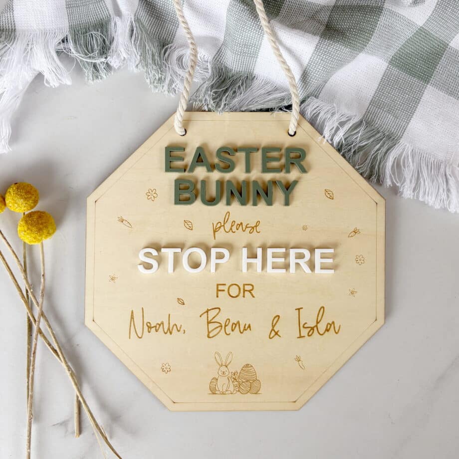 Easter Bunny Stop here | Hexagon