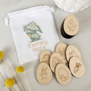 Wooden Easter Memory Game