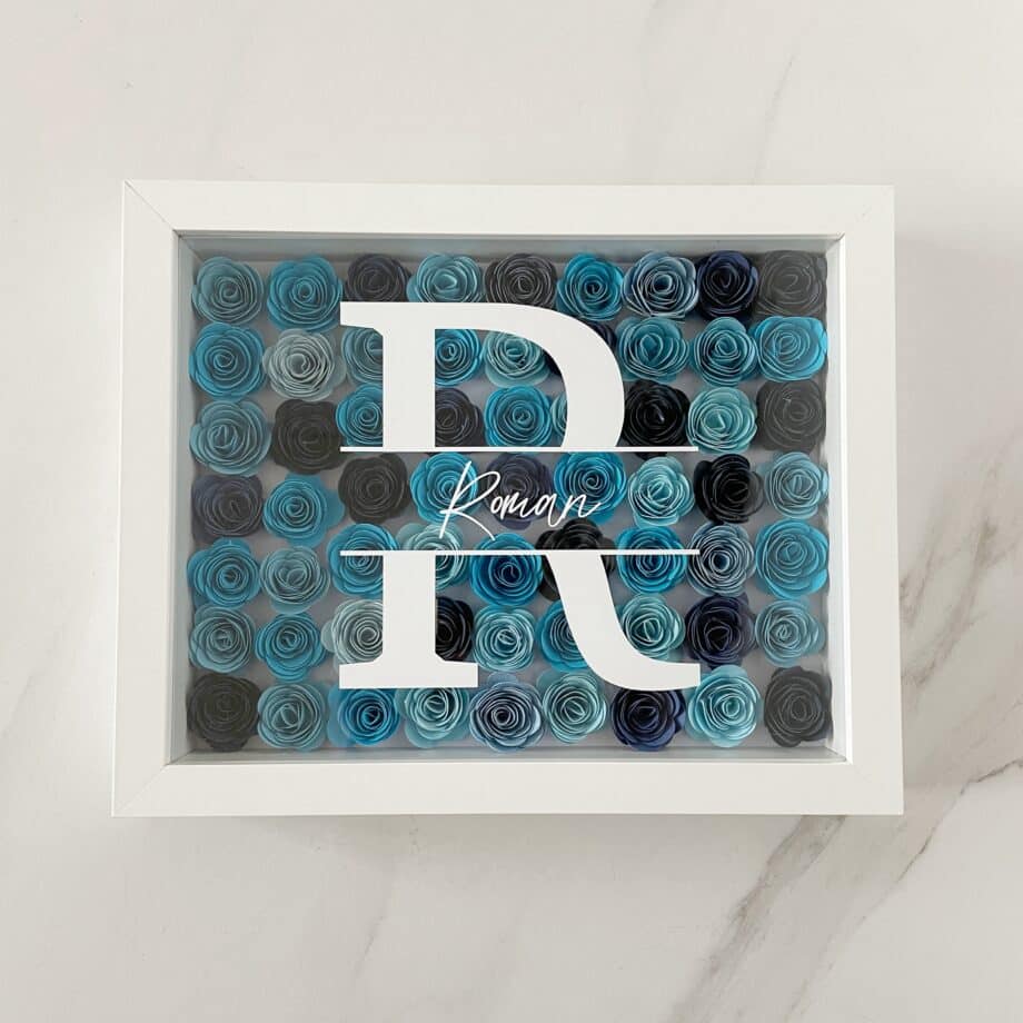 Full Flower Name Shadow Frame