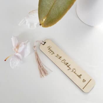 Engraved Bookmark - Birthday Design