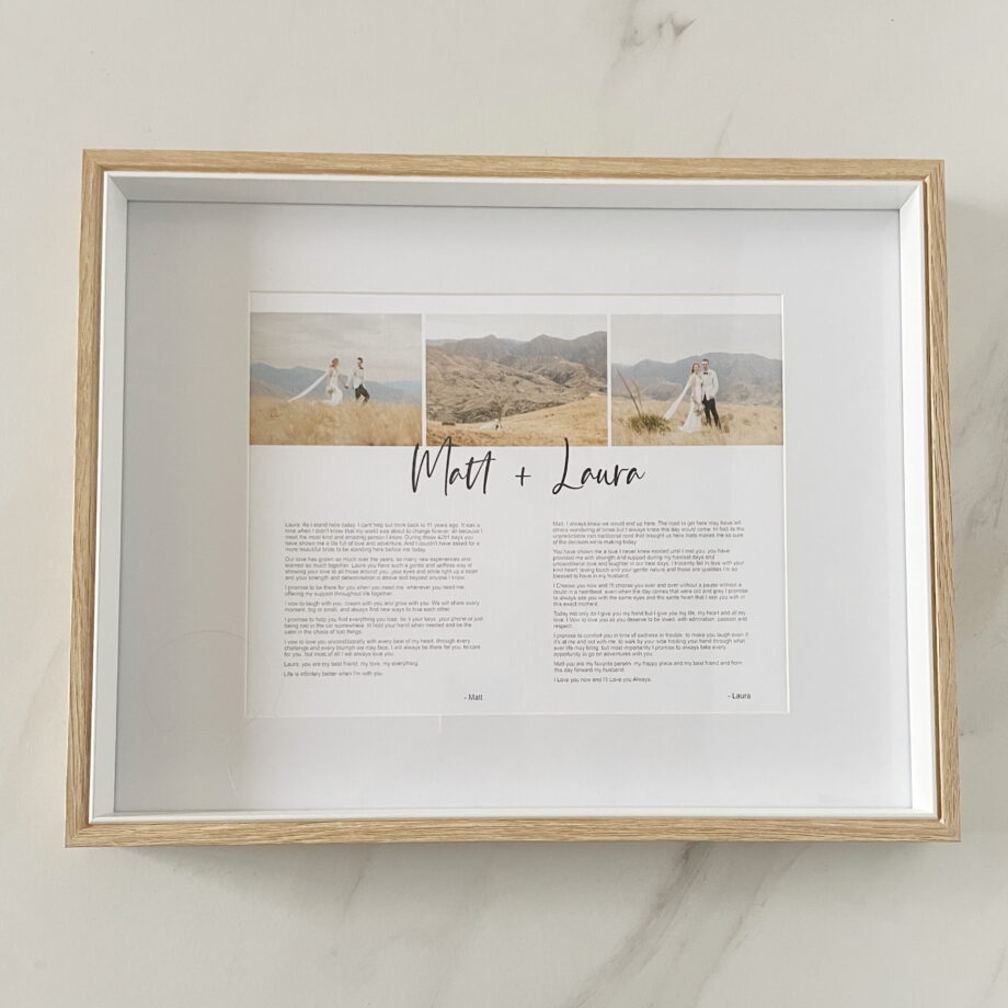 Wedding Vows Print | Laura Style