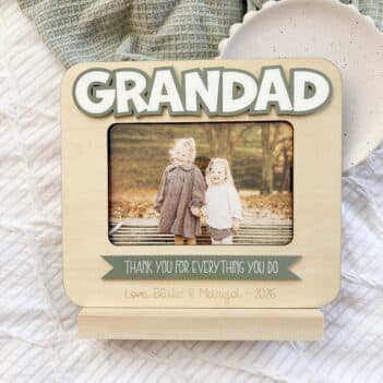 Personalised Wood/Acrylic Frame