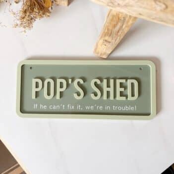 SHED/GARAGE Sign