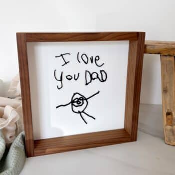 Drawing box framed sign