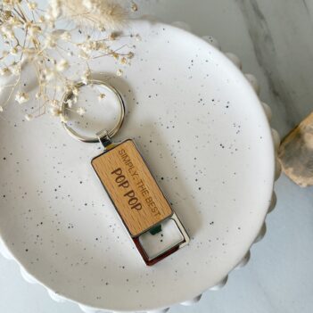 Wooden Keyring - Custom Text