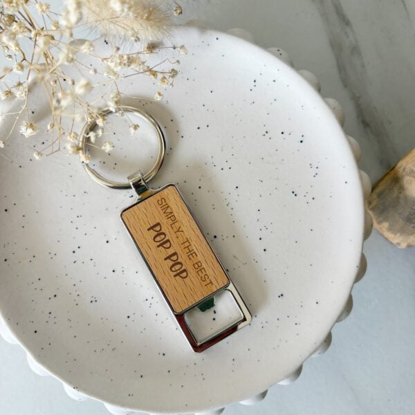Wooden Keyring - Custom Text